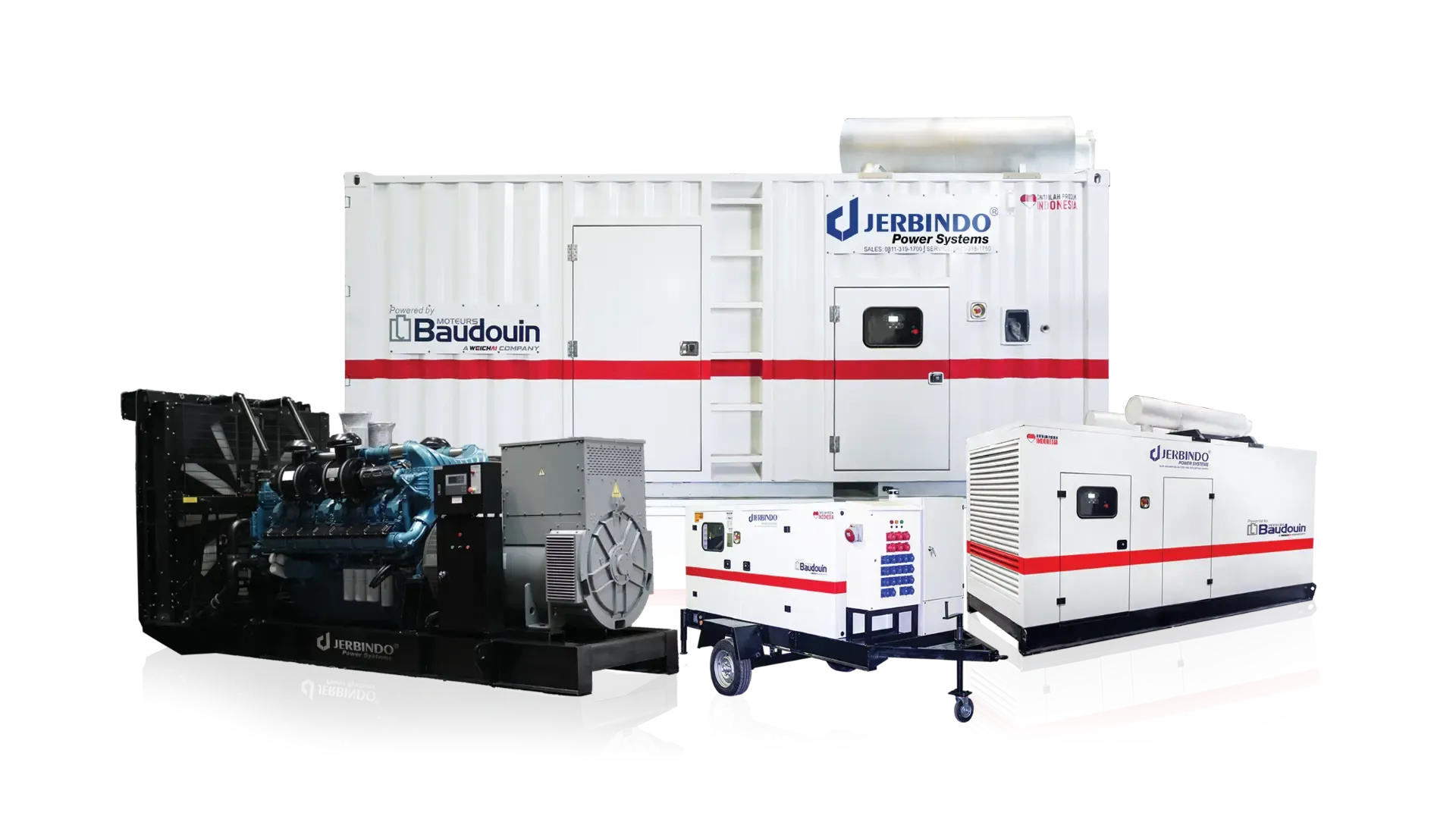 JERBINDO industrial generator range