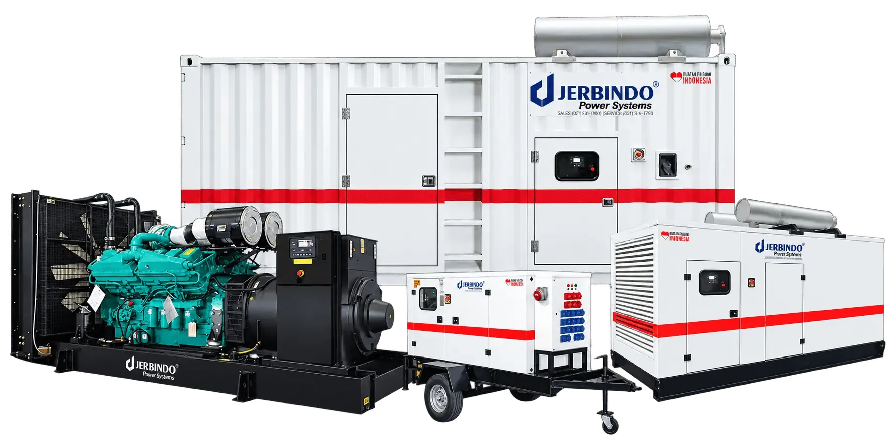 Industrial generator with Cummins engine