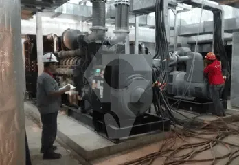 Perkins 3 x 1000 kVA Open Type generator project in Surabaya, East Java