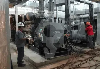 Perkins 3 x 1000 kVA Open Type generator project in Surabaya, East Java