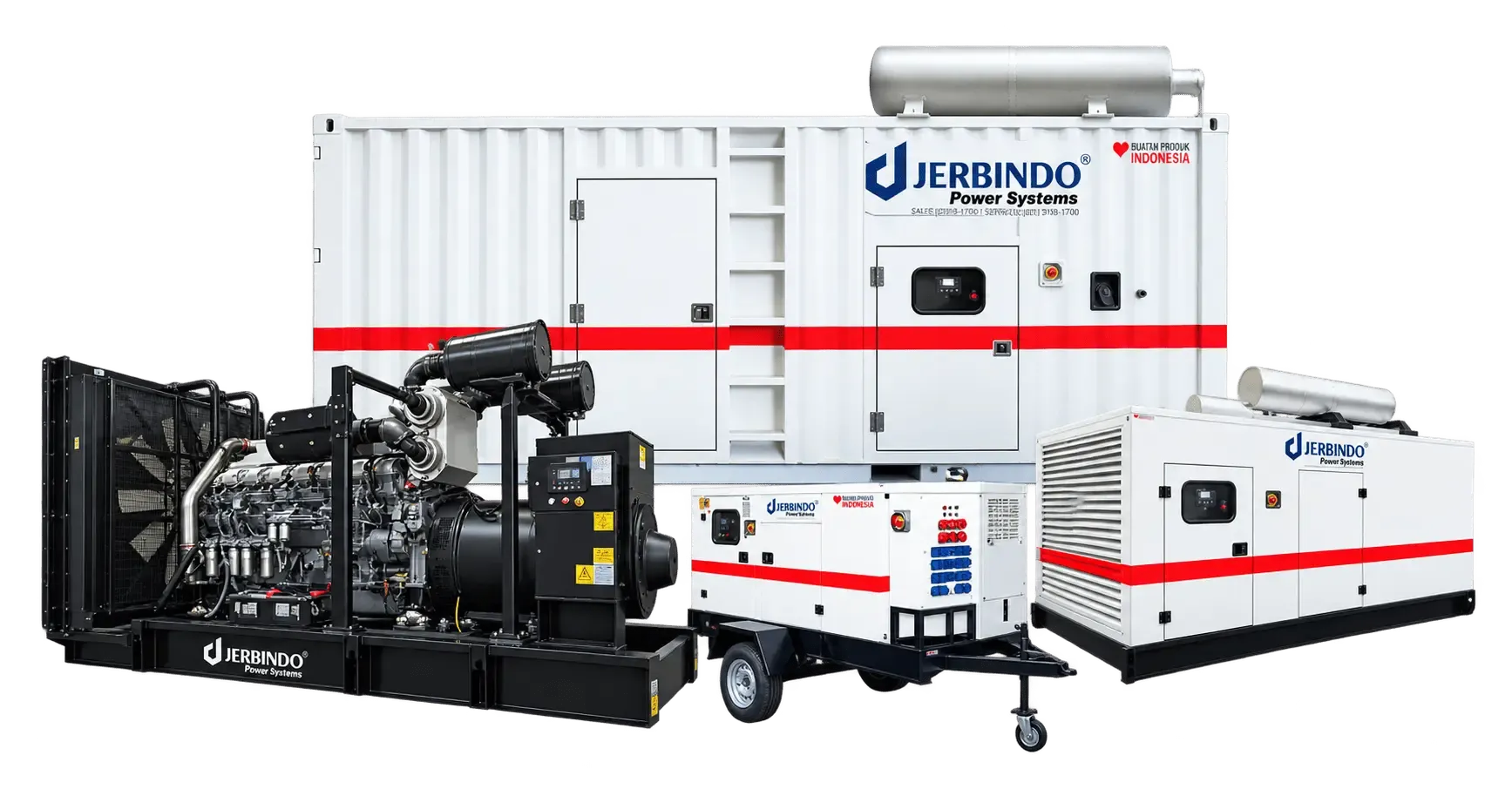 Industrial generator with Mitsubishi engine