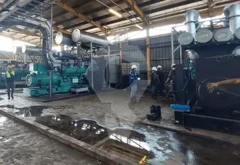 Cummins 2 x 2000 kVA Open Type generator project in Palembang, South Sumatra
