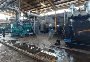 Cummins 2 x 2000 kVA Open Type generator project in Palembang, South Sumatra